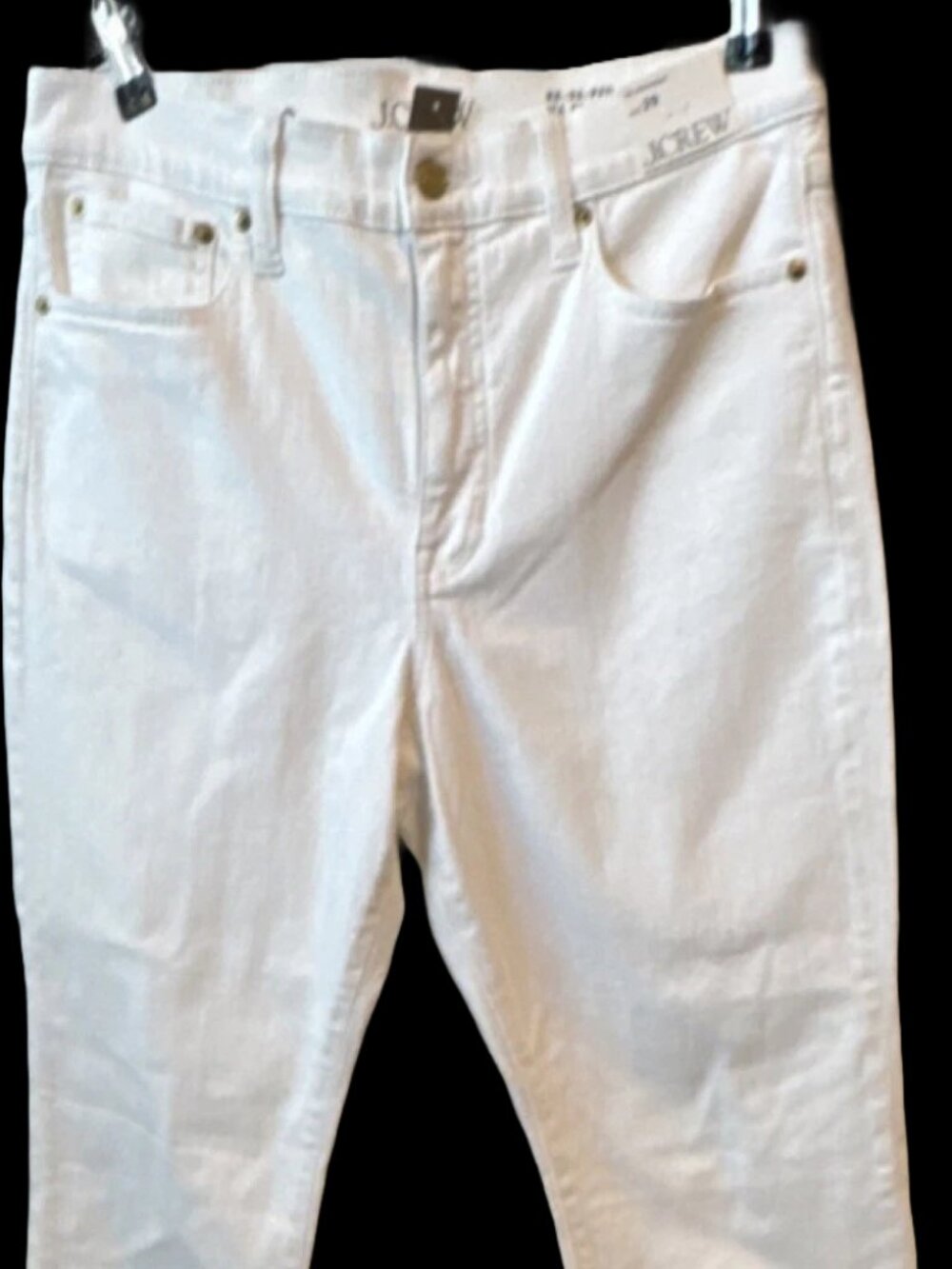 J.CREW White Straight Light Wash Denim Jeans 5-Pocket Women Size 29 Regular